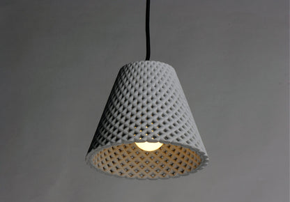 Maxim Woven 1-Light Concrete Pendant in Gray / Black 10144GYBK