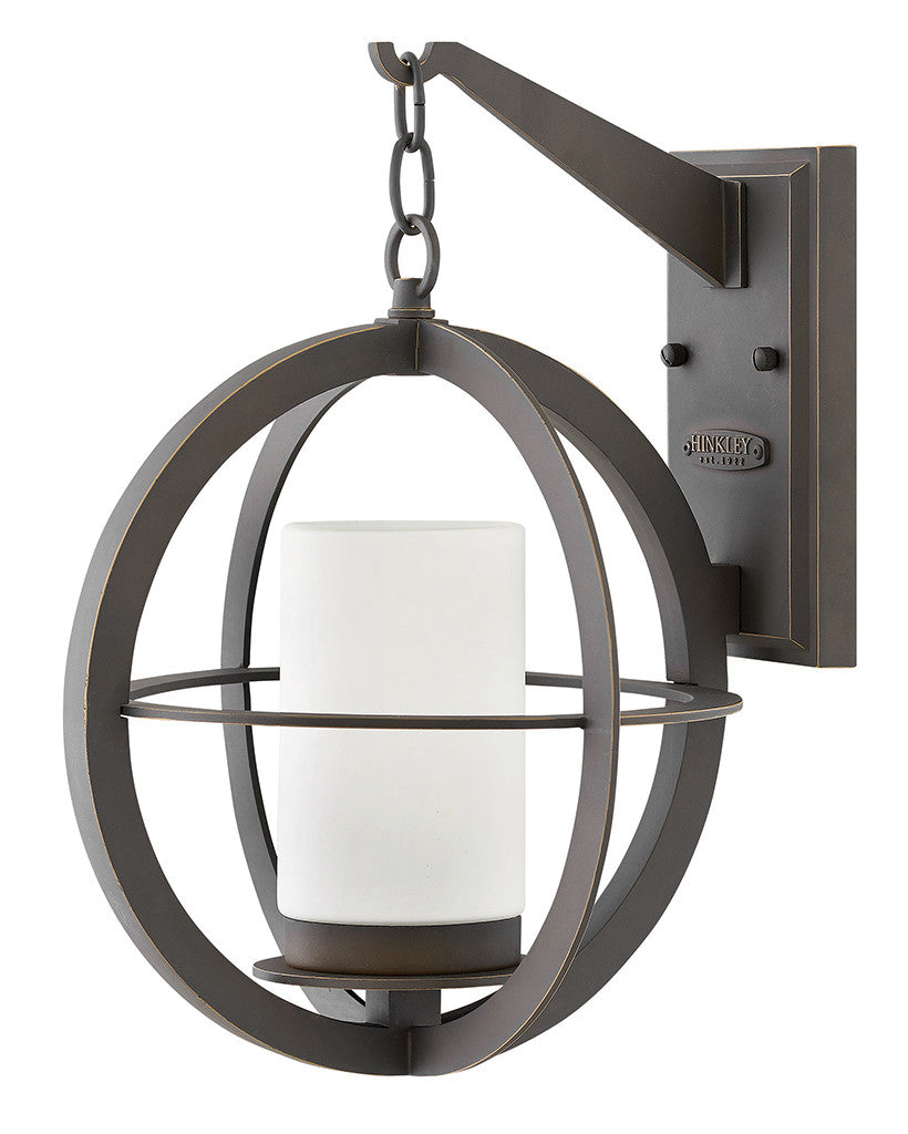 Hinkley Lighting Compass Medium Wall Mount Lantern Oil Rubbed Bronze 1014OZ