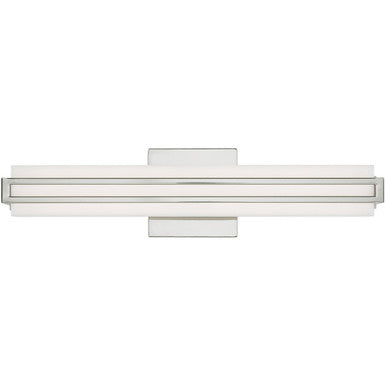 Livex Lighting Fulton Collection 20W LED Polished Chrome ADA Bath Vanity in Polished Chrome 10192-05