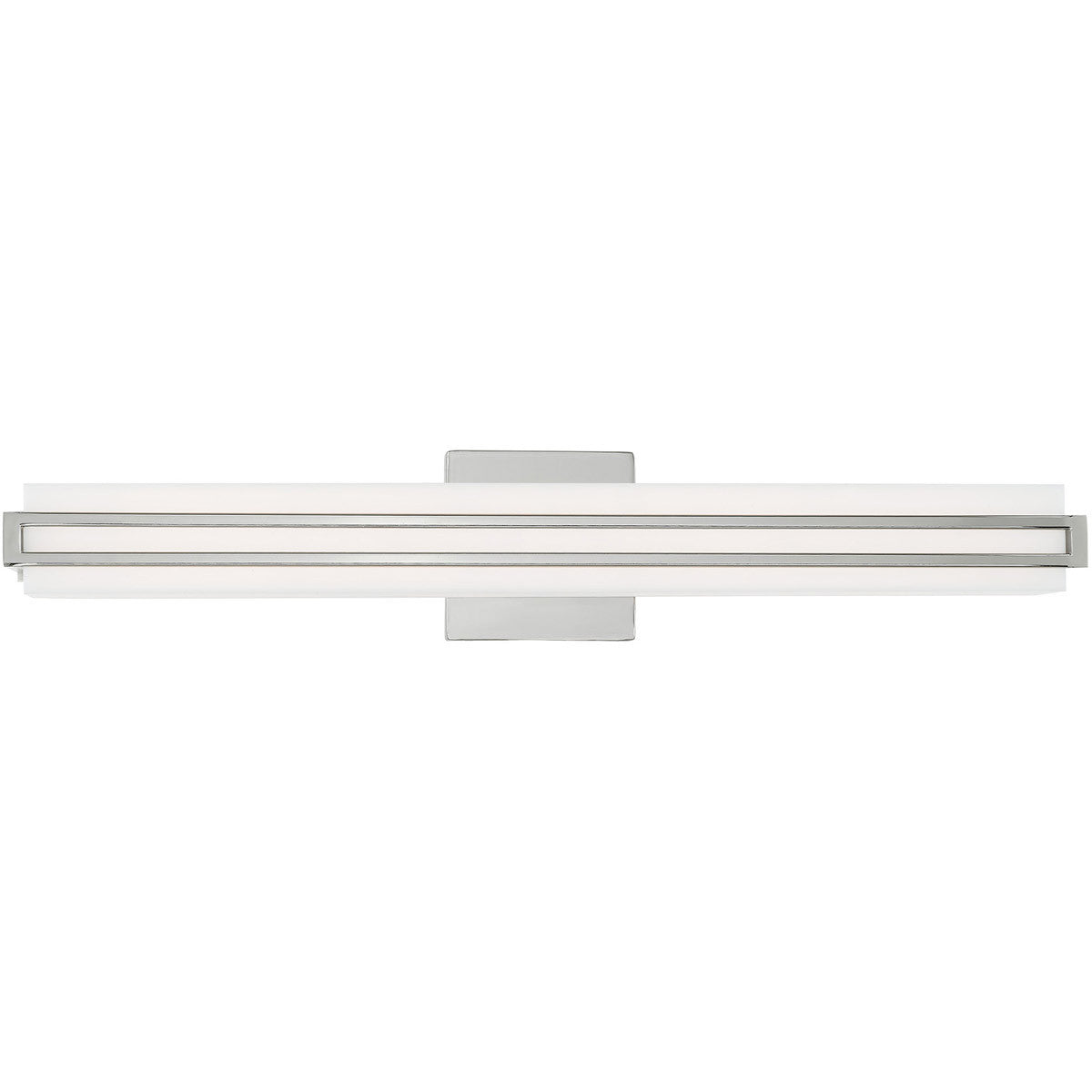 Livex Lighting Fulton Collection 32W LED Polished Chrome ADA Bath Vanity in Polished Chrome 10193-05