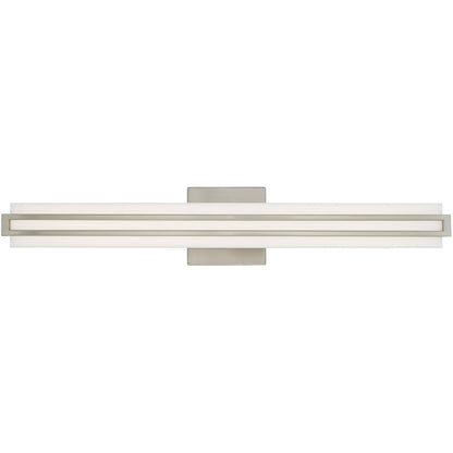 Livex Lighting Fulton Collection 32W LED Brushed Nickel ADA Bath Vanity in Brushed Nickel 10193-91