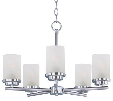 Maxim Corona 5-Light Chandelier in Satin Nickel 10205FTSN