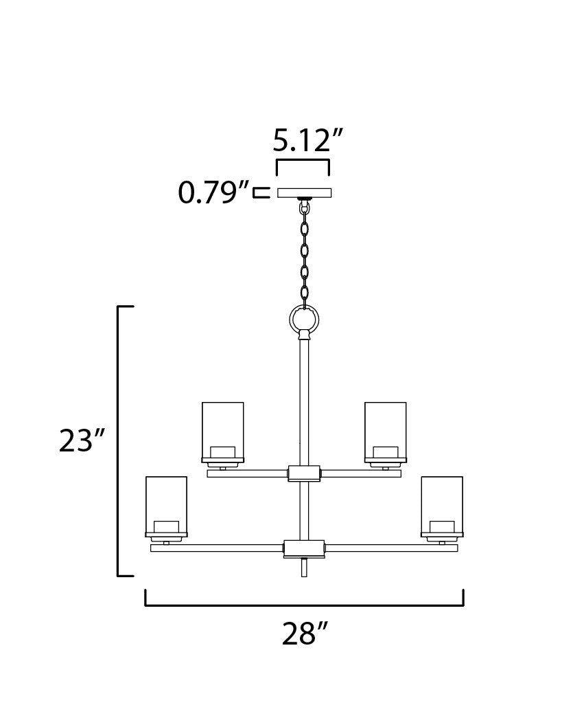 Maxim Corona 9-Light Chandelier in Satin Brass 10206CLSBR