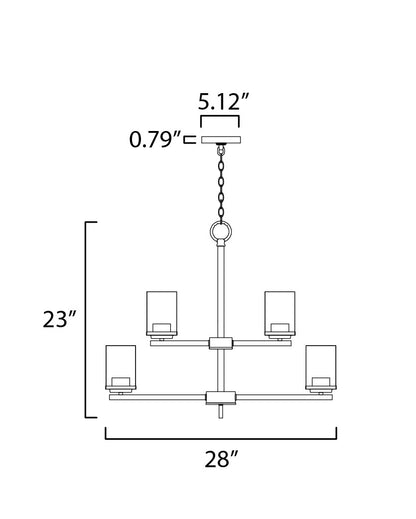 Maxim Corona 9-Light Chandelier in Satin Brass 10206CLSBR