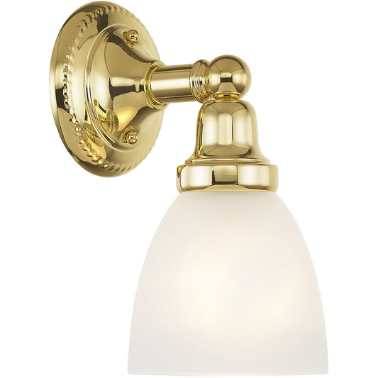 Livex Lighting Classic Collection 1 Light Polished Brass Bath Light in Polished Brass 1021-02