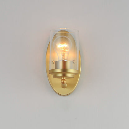 Maxim Corona 1-Light Wall Sconce in Satin Brass 10211CLSBR