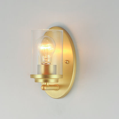 Maxim Corona 1-Light Wall Sconce in Satin Brass 10211CLSBR