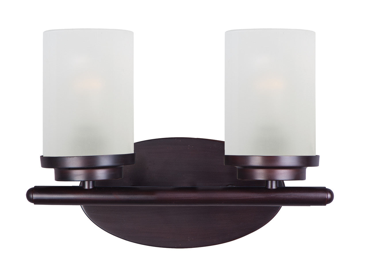 Maxim Corona 2-Light Bath Vanity in Oil Rubbed Bronze 10212FTOI