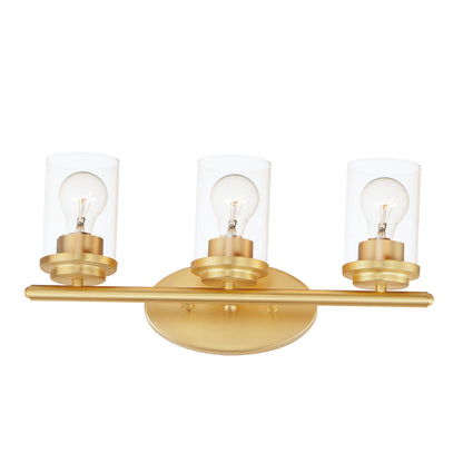 Maxim Corona 3-Light Bath Vanity in Satin Brass 10213CLSBR