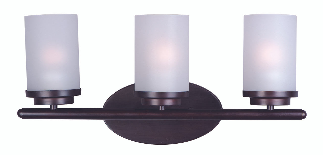 Maxim Corona 3-Light Bath Vanity in Oil Rubbed Bronze 10213FTOI