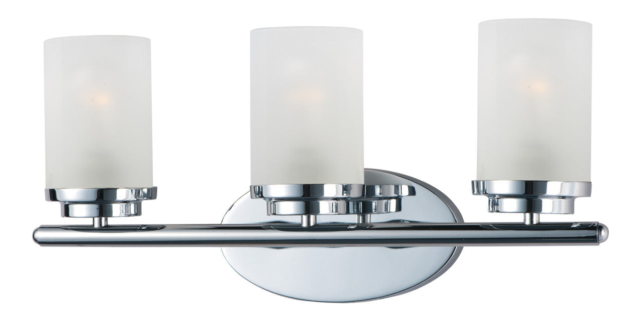 Maxim Corona 3-Light Bath Vanity in Polished Chrome 10213FTPC