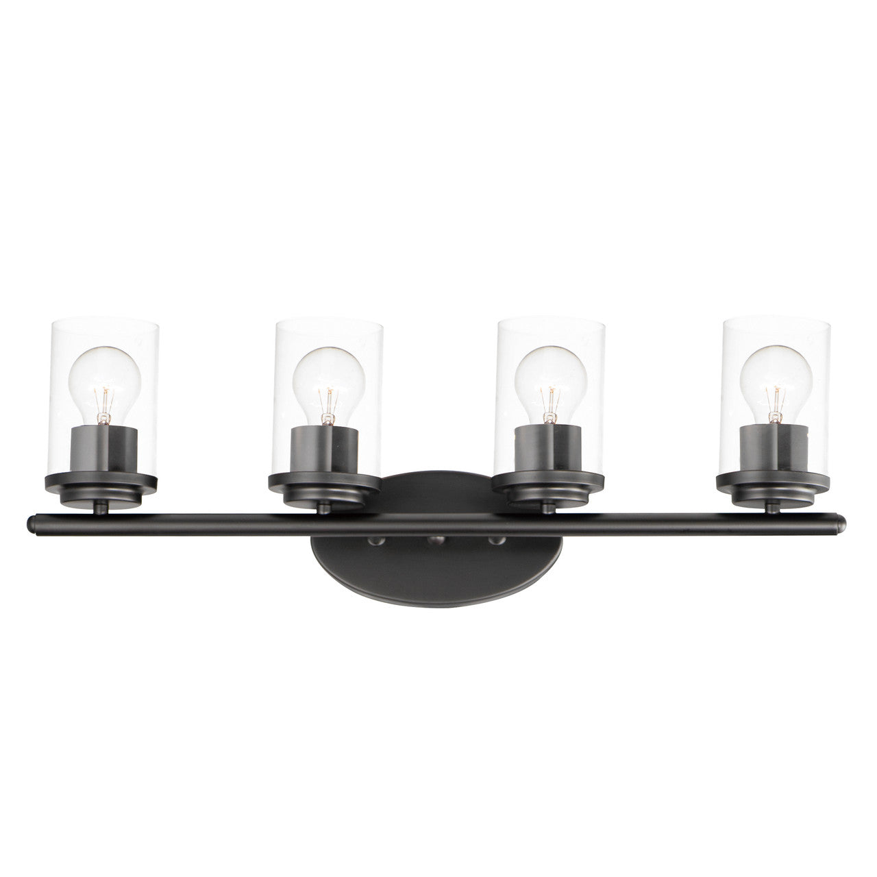 Maxim Corona 4-Light Bath Vanity in Black 10214CLBK