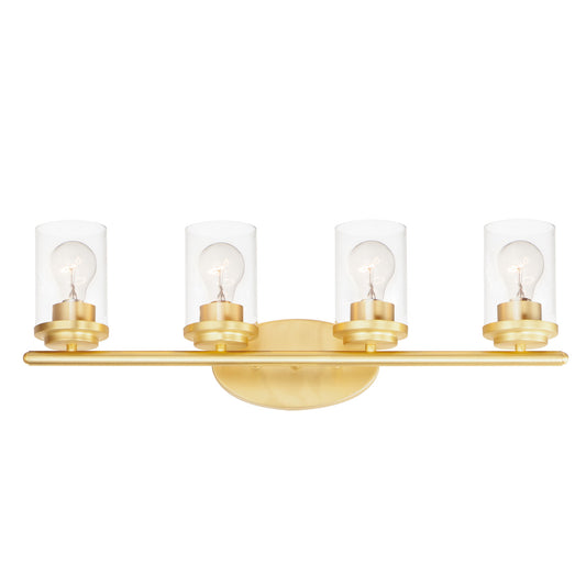 Maxim Corona 4-Light Bath Vanity in Satin Brass 10214CLSBR