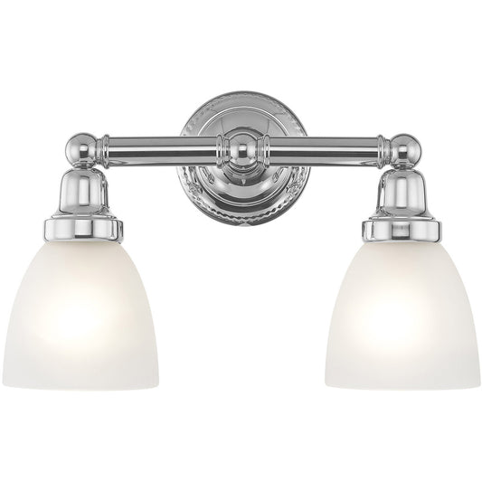 Livex Lighting Classic Collection 2 Light Polished Chrome Bath Light in Polished Chrome 1022-05