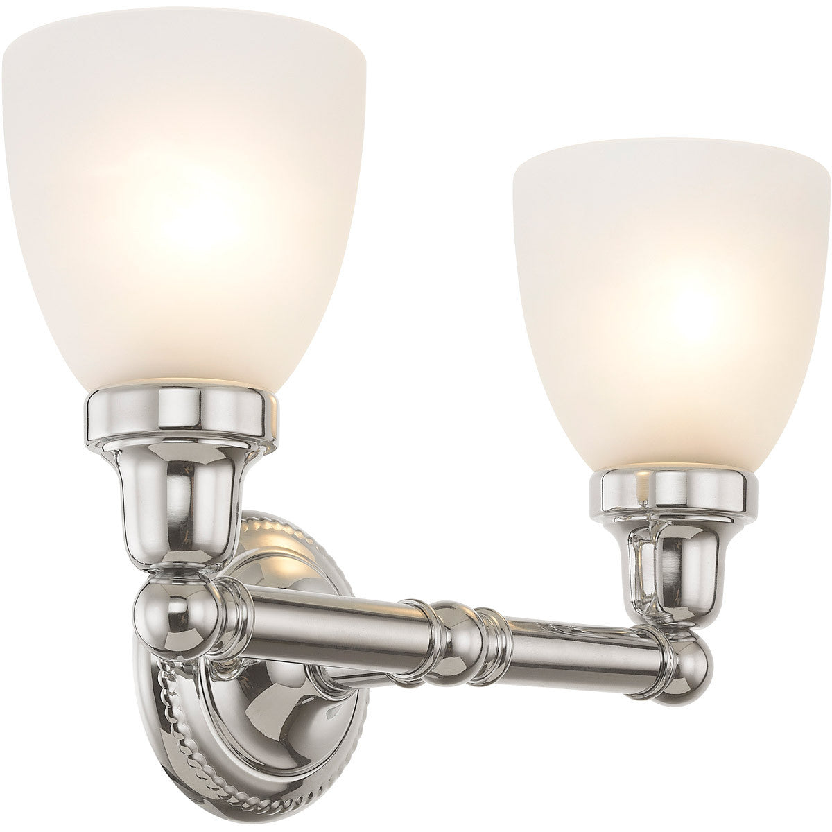 Livex Lighting Classic Collection 2 Light Polished Chrome Bath Light in Polished Chrome 1022-05