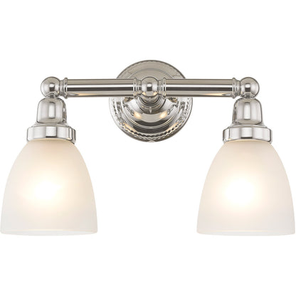 Livex Lighting Classic Collection 2 Light Polished Chrome Bath Light in Polished Chrome 1022-05