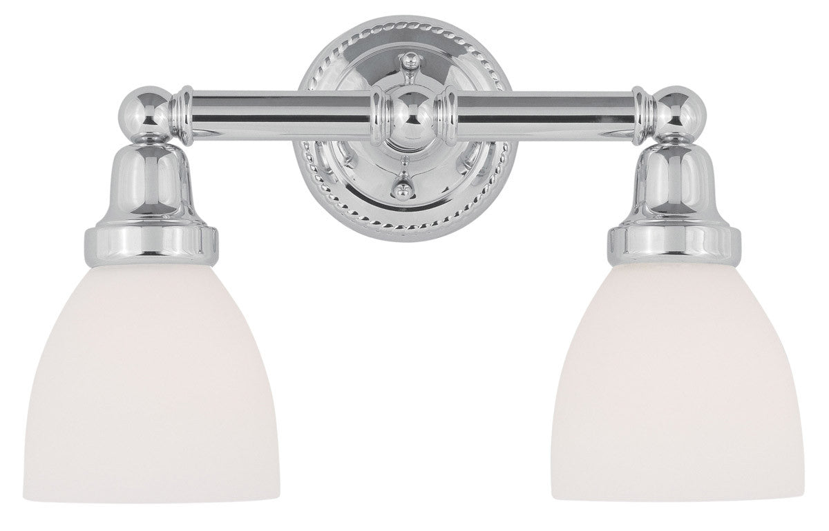 Livex Lighting Classic Collection 2 Light Polished Chrome Bath Light in Polished Chrome 1022-05