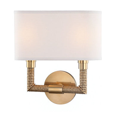 Hudson Valley Lighting Dubois Wall Sconce in Aged Brass 1022-AGB