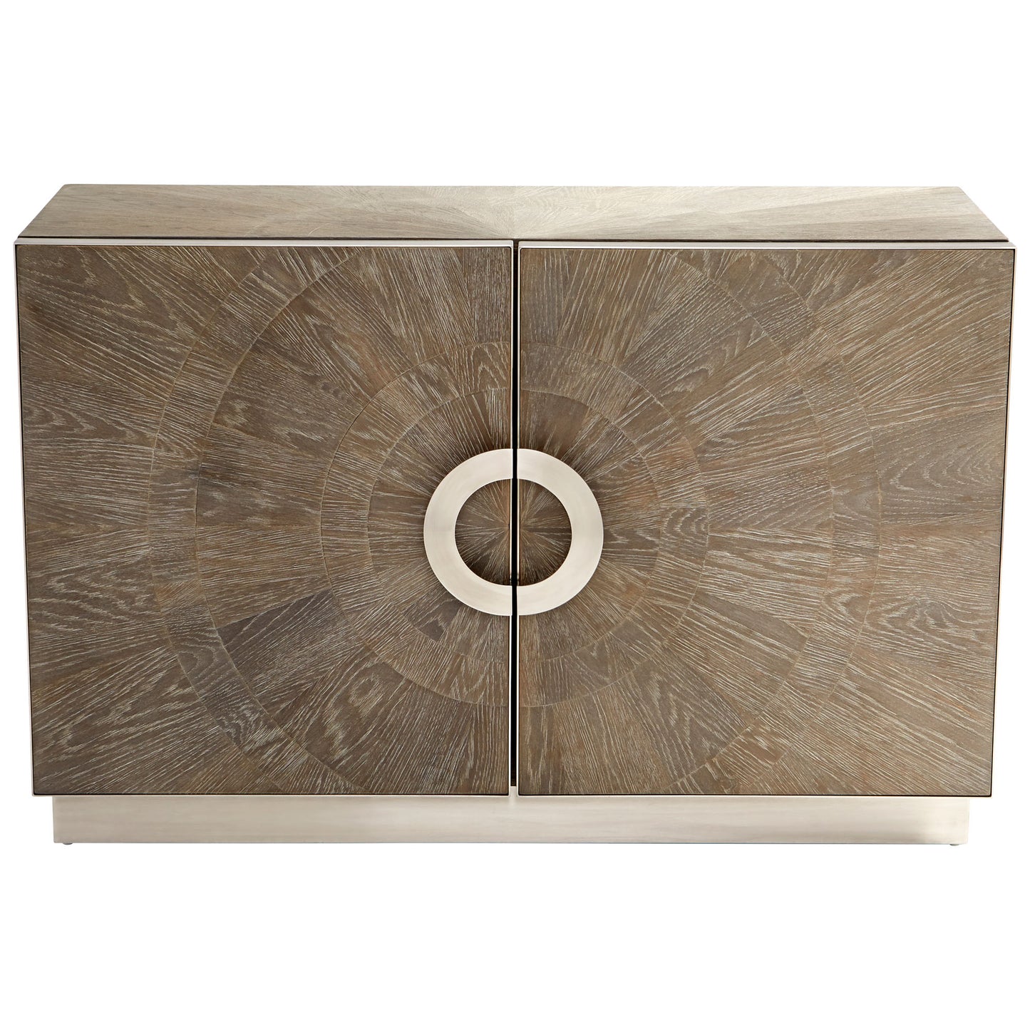 Cyan Design Volonte Cabinet in Weathered Oak And Stainless Steel 10227