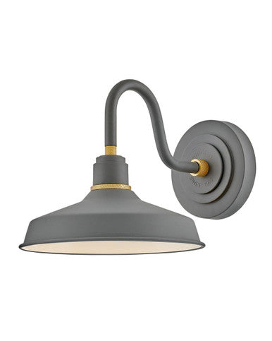 Hinkley Lighting Foundry Classic Small Gooseneck Barn Light in Dark Matte Grey 10231DMG