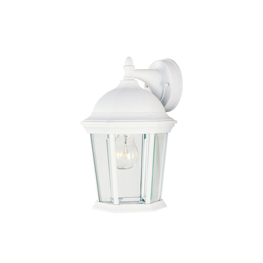 Maxim Builder Cast 1-Light Outdoor Wall Lantern in White 1024WT