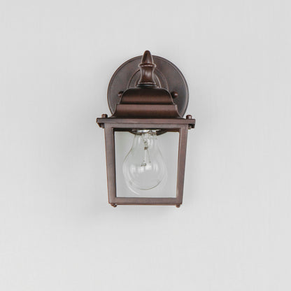 Maxim Builder Cast 1-Light Outdoor Wall Lantern in Empire Bronze 1025EB