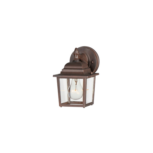 Maxim Builder Cast 1-Light Outdoor Wall Lantern in Empire Bronze 1025EB