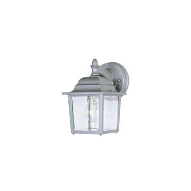 Maxim Builder Cast 1-Light Outdoor Wall Lantern in Pewter 1025PE