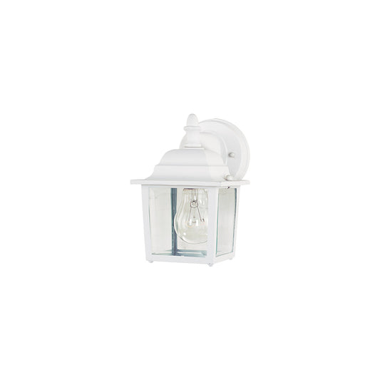 Maxim Builder Cast 1-Light Outdoor Wall Lantern in White 1025WT