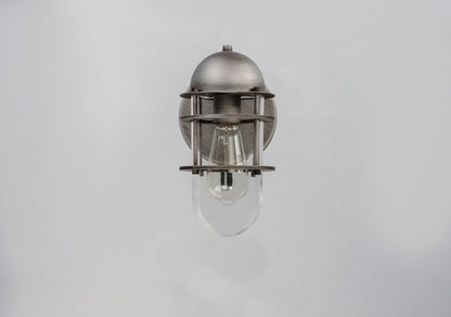 Maxim Seaside 1-Light Outdoor Wall Sconce in Weathered Zinc 10262CLWZ