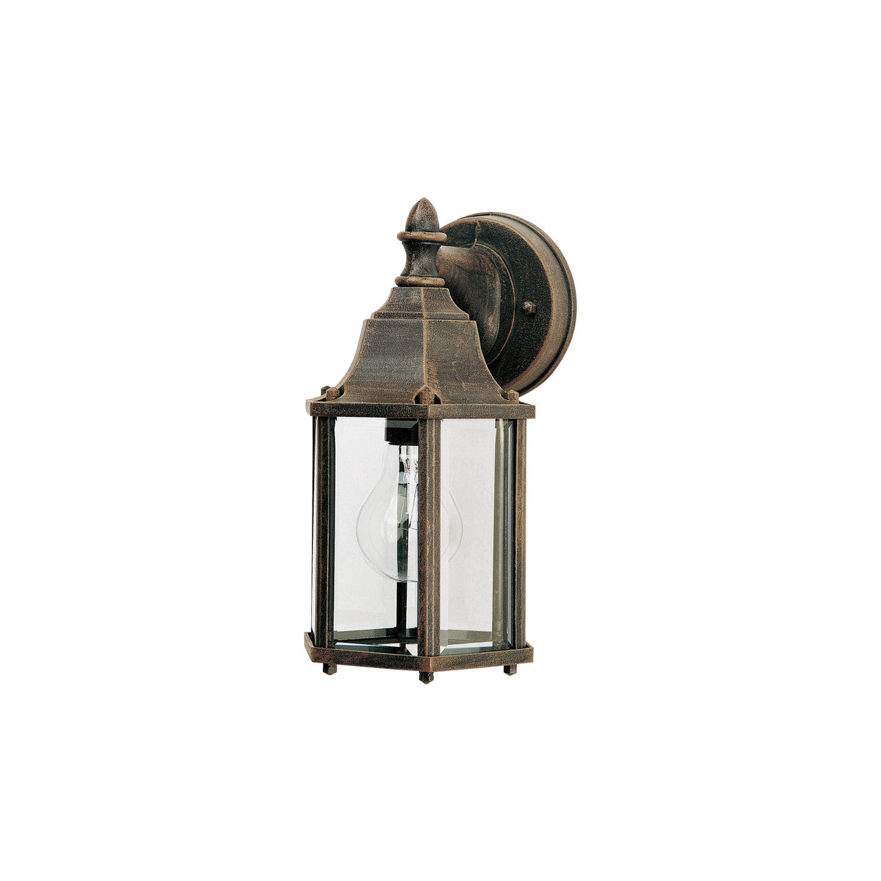 Maxim Builder Cast 1-Light Outdoor Wall Lantern in Rust Patina 1026RP