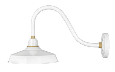 Hinkley Lighting Foundry Classic Medium Gooseneck Barn Light Gloss White 10342GW