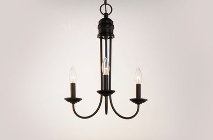 Maxim Logan 3-Light Candle Chandelier in Oil Rubbed Bronze 10343OI