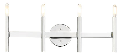 Livex Lighting Copenhagen Collection  4 Light Polished Chrome ADA Vanity Sconce in Polished Chrome 10344-05