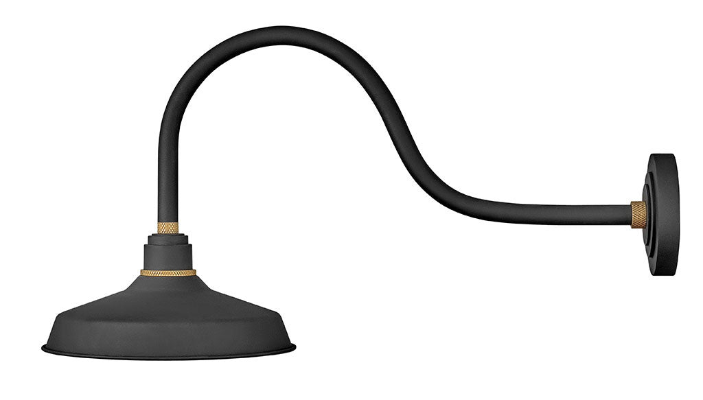 Hinkley Lighting Foundry Classic Large Gooseneck Barn Light Textured Black 10352TK