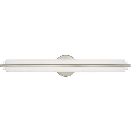 Livex Lighting Visby Collection 32W LED Brushed Nickel ADA Bath Vanity in Brushed Nickel 10353-91