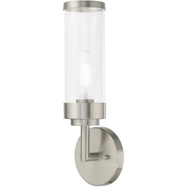 Livex Lighting Hillcrest Collection 1 Lt Brushed Nickel ADA Wall Sconce in Brushed Nickel 10361-91