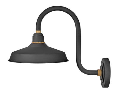 Hinkley Lighting Foundry Classic Small Tall Gooseneck Barn Light Textured Black 10362TK