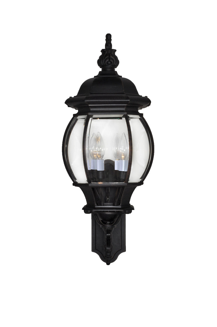 Maxim Crown Hill 4-Light Outdoor Wall Lantern in Black 1037BK