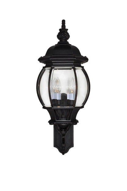 Maxim Crown Hill 4-Light Outdoor Wall Lantern in Black 1037BK