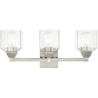 Livex Lighting Aragon Collection 3 Lt Brushed Nickel Bath Vanity in Brushed Nickel 10383-91