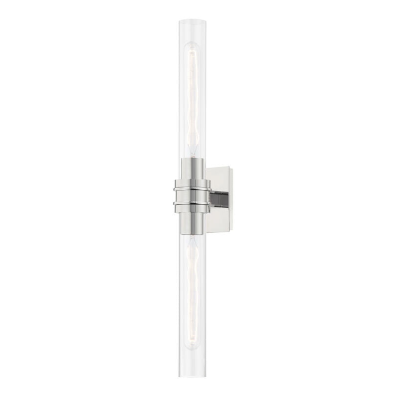 Hudson Valley Lighting Oakfield Wall Sconce in Polished Nickel 1042-PN