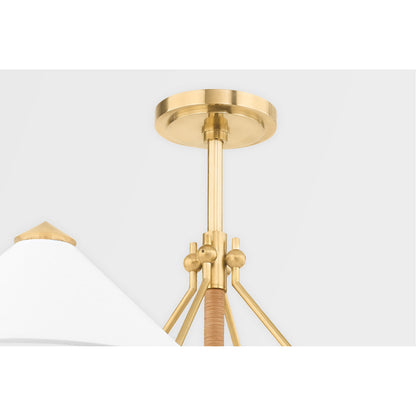 Hudson Valley Lighting Williamsburg Chandelier in Aged Brass 1046-AGB