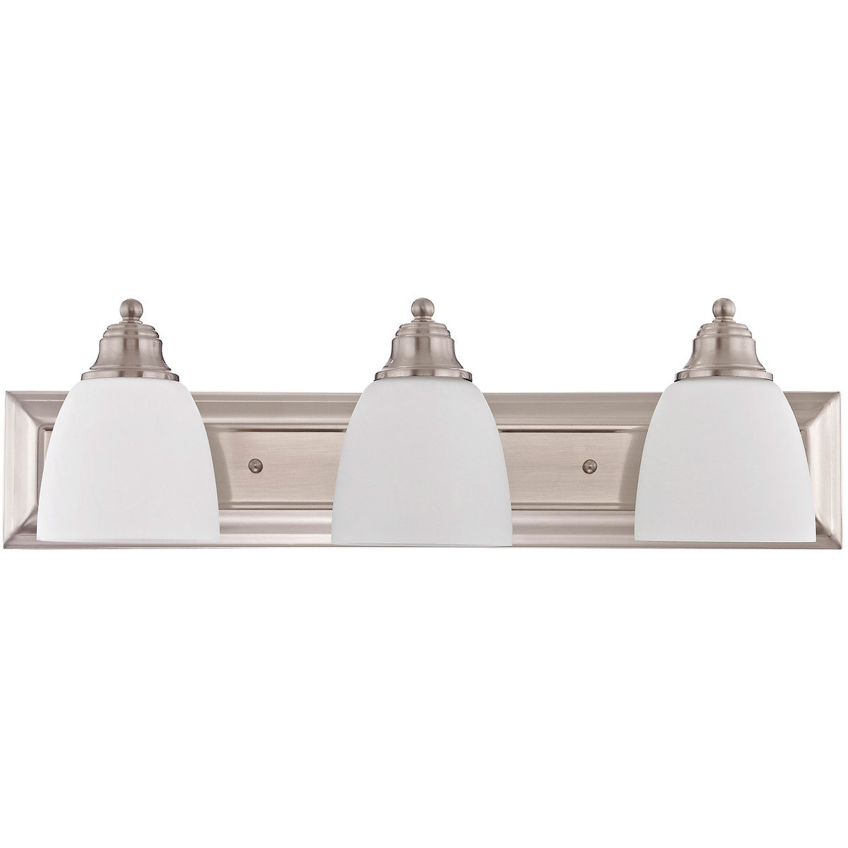 Livex Lighting Springfield Collection 3 Light Brushed Nickel Bath Light in Brushed Nickel 10503-91