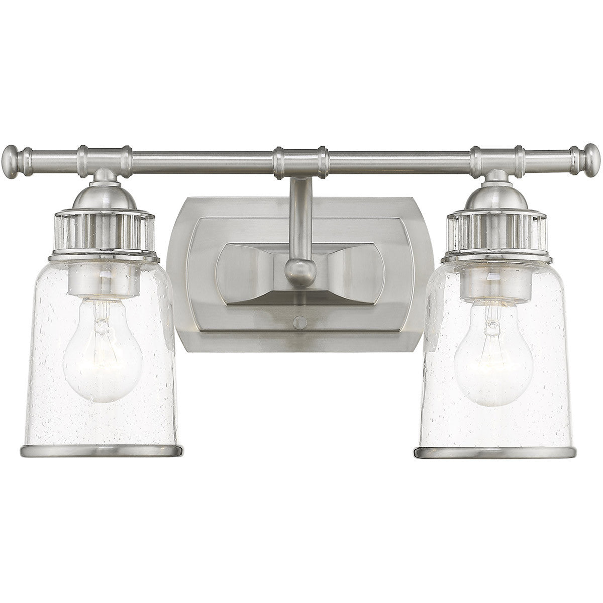 Livex Lighting Lawrenceville Collection 2 Lt BN Bath Vanity in Brushed Nickel 10512-91