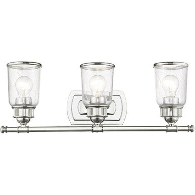 Livex Lighting Lawrenceville Collection 3 Lt CH Bath Vanity in Polished Chrome 10513-05