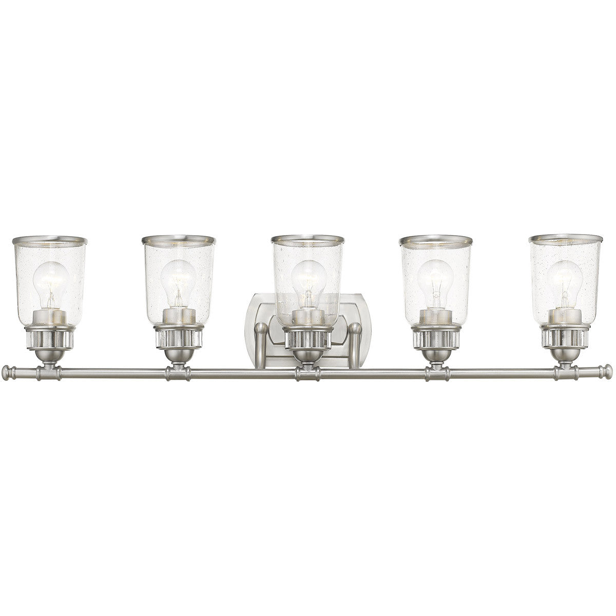 Livex Lighting Lawrenceville Collection 5 Lt BN Bath Vanity in Brushed Nickel 10515-91