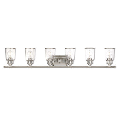 Livex Lighting Lawrenceville Collection 6 Lt BN Bath Vanity in Brushed Nickel 10516-91