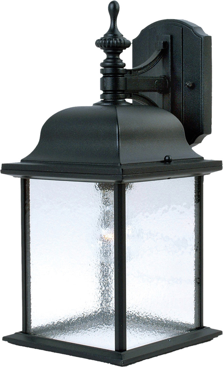 Maxim Senator 1-Light Outdoor Wall Lantern in Black 1056BK