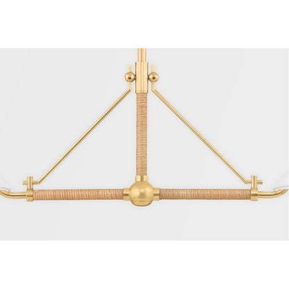 Hudson Valley Lighting Williamsburg Linear in Aged Brass 1057-AGB